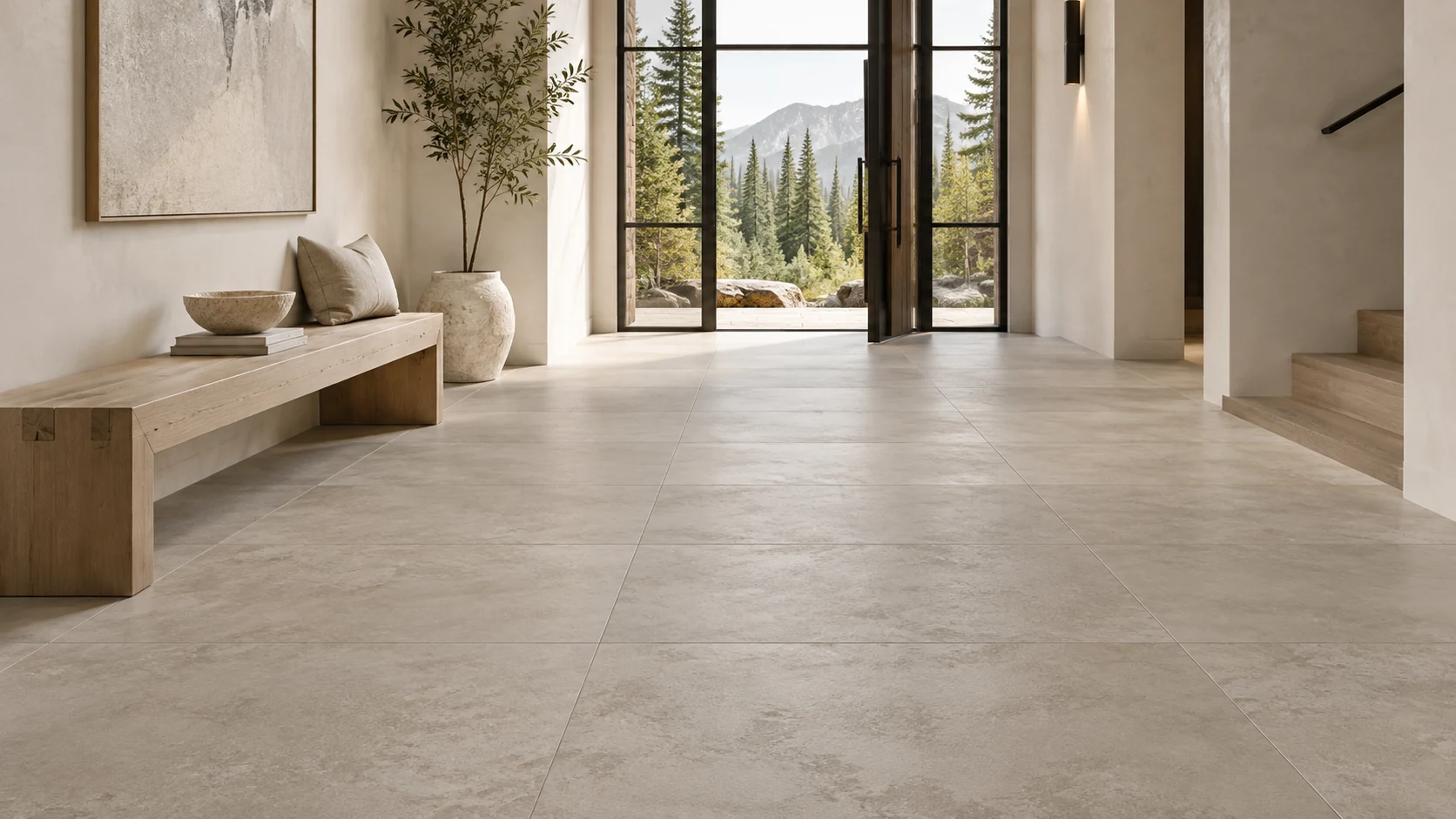 Architectural interior inspiration with warm natural flooring and carefully layered materials